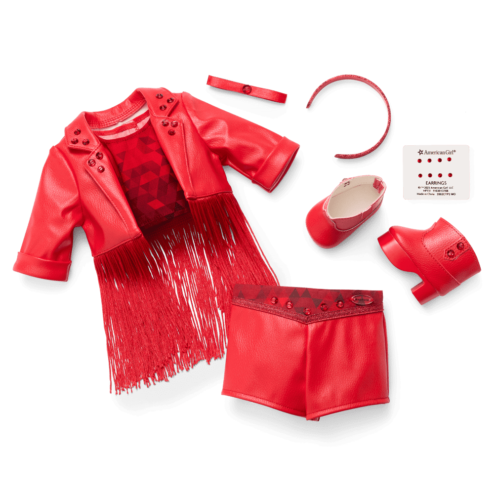 July Remarkable Ruby Outfit for 18-inch Dolls