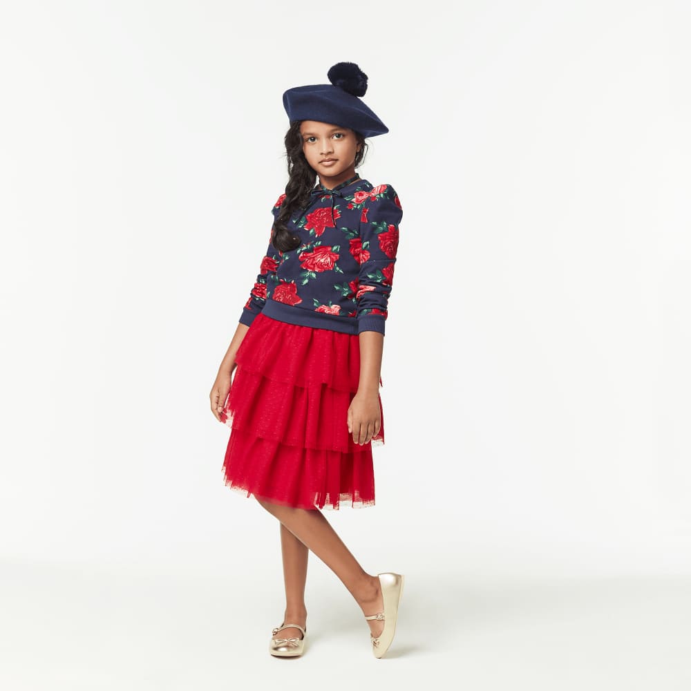 American Girl® x Janie and Jack Rose Red Tulle Skirt for Girls