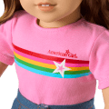 Truly Me™ 18-inch Doll #118 with curly caramel hair