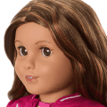 Truly Me™ 18-inch Doll #117 with wavy dark-brown hair