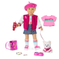 Truly Me™ 18-inch Doll #105, Puppy, Mini Backpack & Accessories AG™ Star Squad Bundle