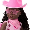 Pink Spotted Cow Backpack & Accessory Set for 18-inch Dolls