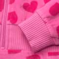 Pink Hearts Hoodie Dress for Girls & 18-inch Dolls