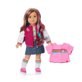 Truly Me™ 18-inch Doll #101 with wavy caramel hair
