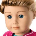 Truly Me™ 18-inch Doll #104 with straight caramel hair