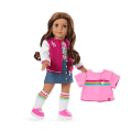 Truly Me™ 18-inch Doll #117 with wavy dark-brown hair