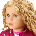 Truly Me™ 18-inch Doll #115 with curly blonde hair