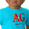 Truly Me™ 18-inch Doll #113 with curly dark-brown hair