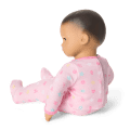 Bitty Baby® Doll #4 with black hair in Pastel Pink