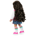 Truly Me™ 18-inch Doll #108 with curly black-brown hair