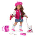 Truly Me™ 18-inch Doll #117 with wavy dark-brown hair