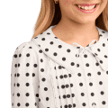 American Girl® x J.Crew Puff-Sleeve Polka-Dot Top for Girls