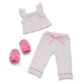 Raquel’s™ Coastal Stripes Pajamas for Girls & 18-inch Dolls