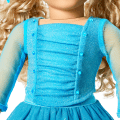December Blue Brilliance Topaz Outfit for 18-inch Dolls