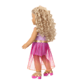 Glam Sparkly Concert Outfit & Colorful Teddy Bear Backpack & Accessory Set Bundle