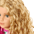 Truly Me™ 18-inch Doll #115 with curly blonde hair
