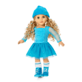 December Blue Brilliance Topaz Outfit for 18-inch Dolls