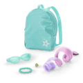 Shimmering Sea Turtle Backpack & Accessory Set for 18-inch Dolls