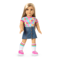 Truly Me™ 18-inch Doll #131 with straight blonde hair