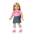 Truly Me™ 18-inch Doll #131 with straight blonde hair