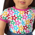 Truly Me™ 18-inch Doll #124 with straight black-brown hair
