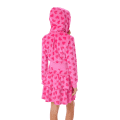 Pink Hearts Hoodie Dress for Girls