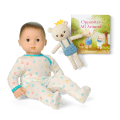 Bitty Baby® Doll #2 in Pastel Blue + Bear Friend & Board Book