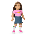 Truly Me™ 18-inch Doll #107 with straight brown hair