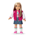 Truly Me™ 18-inch Doll #100 with straight layered blonde hair
