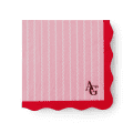 American Girl™ x Bonjour Fête Pink Pinstripe Small Napkins (Set of 20)