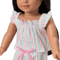 Raquel’s™ Coastal Stripes Pajamas for Girls & 18-inch Dolls