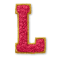 AG™ Letter L Stick-On Patch