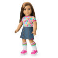 Truly Me™ 18-inch Doll #107 with straight brown hair