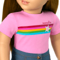 Truly Me™ 18-inch Doll #107 with straight brown hair