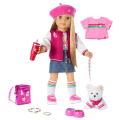 Truly Me™ 18-inch Doll #131, Puppy, Mini Backpack & Accessories AG™ Star Squad Bundle