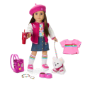 Truly Me™ 18-inch Doll #107, Puppy, Mini Backpack & Accessories AG™ Star Squad Bundle