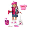 Truly Me™ 18-inch Doll #101, Puppy, Mini Backpack & Accessories AG™ Star Squad Bundle