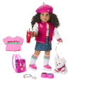 Truly Me™ 18-inch Doll #132, Puppy, Mini Backpack & Accessories AG™ Star Squad Bundle