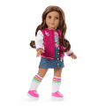Truly Me™ 18-inch Doll #117 with wavy dark-brown hair
