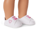 Pink Hearts Hoodie Dress for Girls & 18-inch Dolls