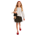 American Girl® x J.Crew Puff-Sleeve Polka-Dot Top for Girls