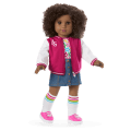 Truly Me™ 18-inch Doll #112 with curly dark-brown hair