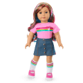 Truly Me™ 18-inch Doll #101 with wavy caramel hair