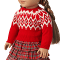 American Girl® x J.Crew Fair Isle Hearts Sweater for 18-inch Dolls