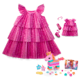 Pink Party-Ready Dresses & Accessories for Girls & 18-inch Dolls