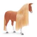 Chestnut Charm Horse & Western Flowers Denim Jumpsuit for 18-inch Dolls