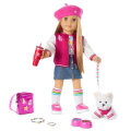 Truly Me™ 18-inch Doll #131 with straight blonde hair