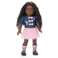 American Girl® x Harlem’s Fashion Row Cherry Blossom Couture Buttoned-Up Bows Top & Skirt for 18-inch Dolls