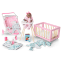 Little Bitty Baby™ Layette & High Chair Set for 7.75-inch Dolls