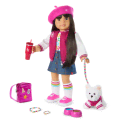Truly Me™ 18-inch Doll #130, Puppy, Mini Backpack & Accessories AG™ Star Squad Bundle
